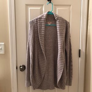 Grey Chunky Cardigan